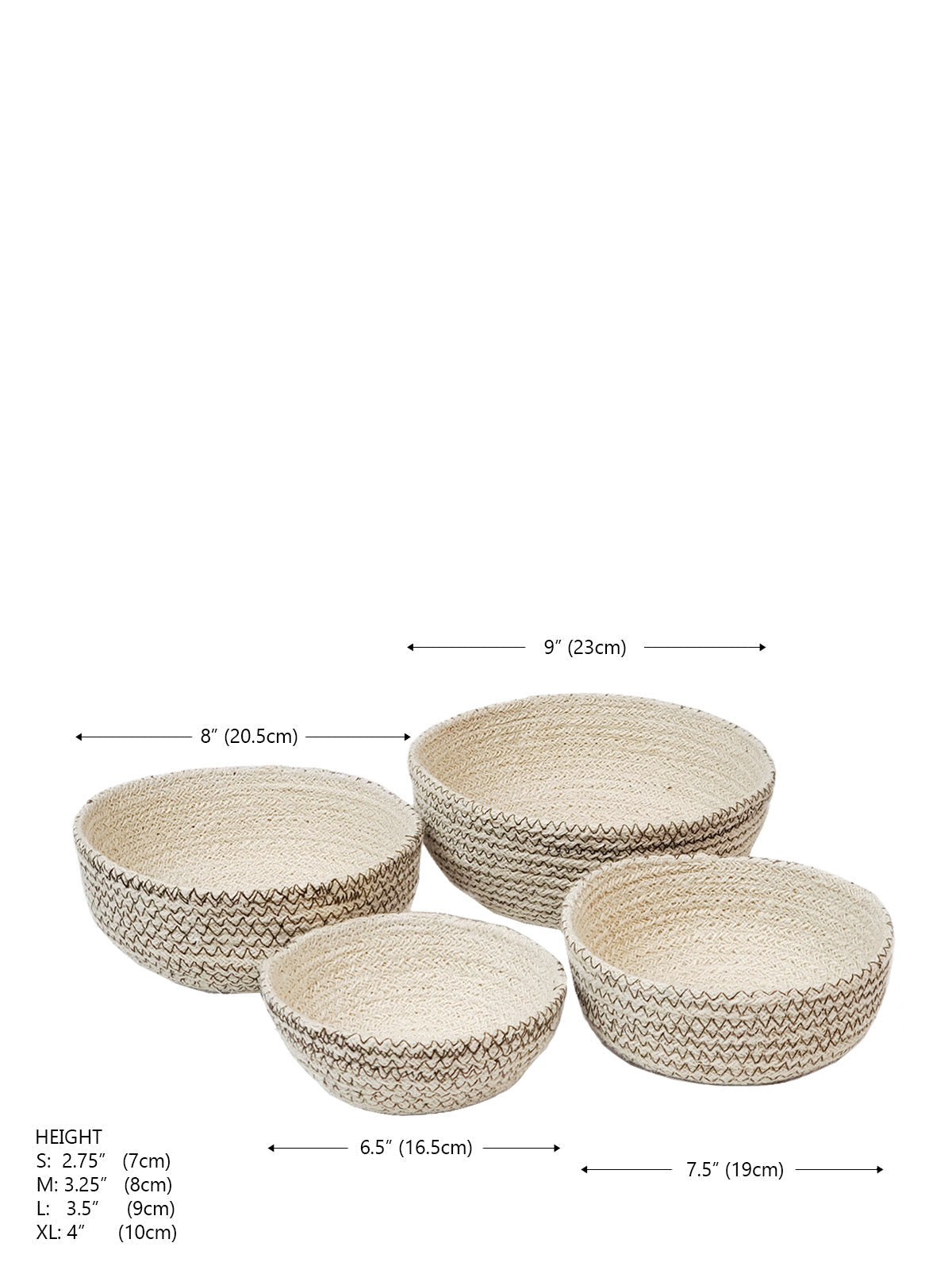 Amari  Round Bowl - Brown (Set of 4)-5