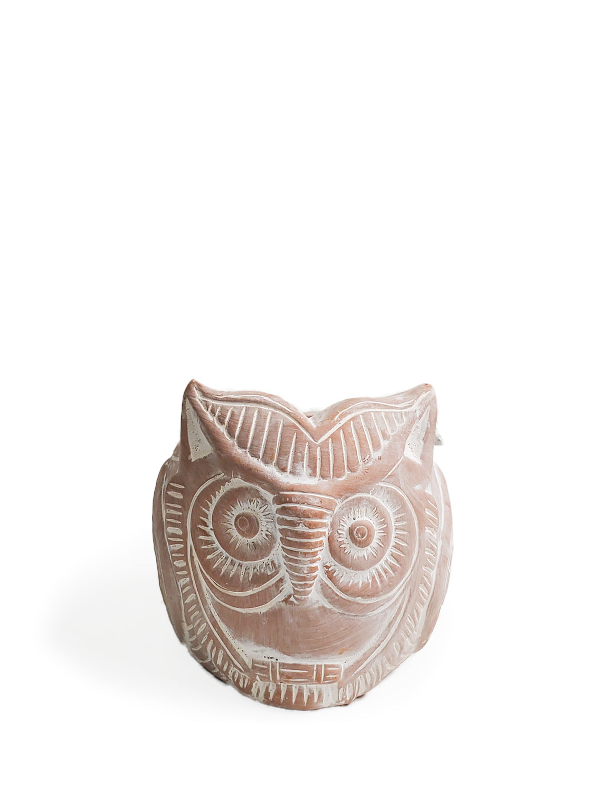 Terracotta Pot - Horned Owl-6