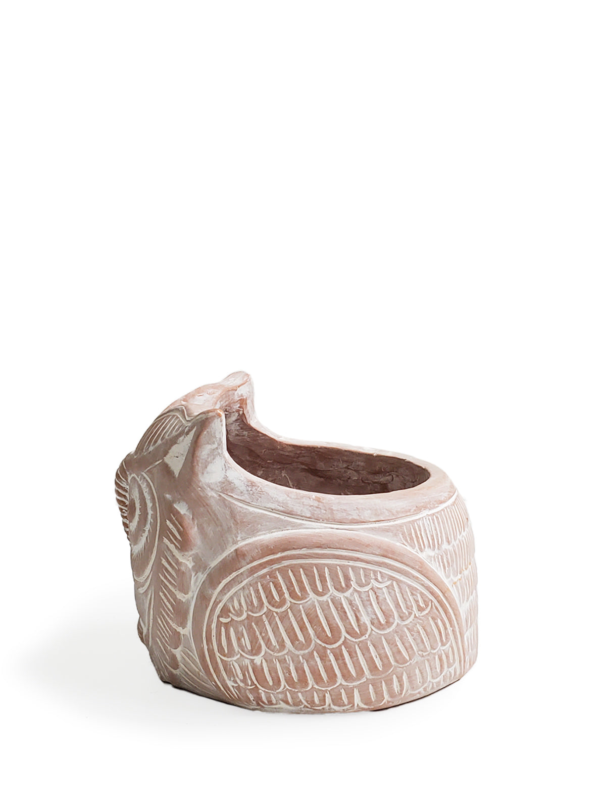 Terracotta Pot - Horned Owl-7
