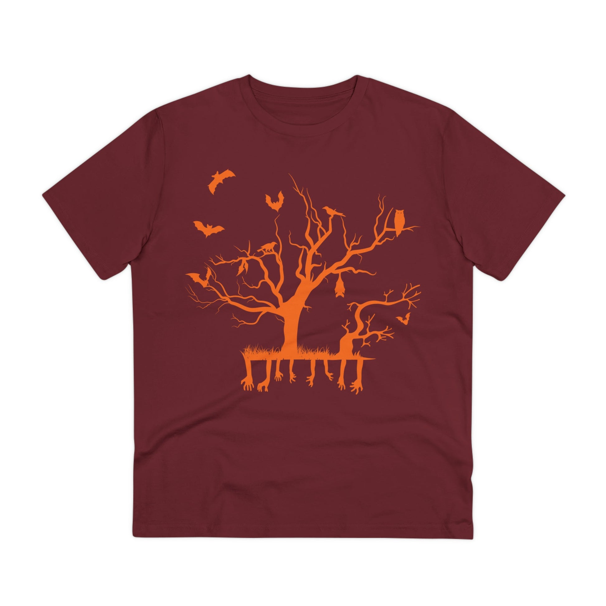 Halloween Branch Orange Organic Creator T-shirt - Unisex-16