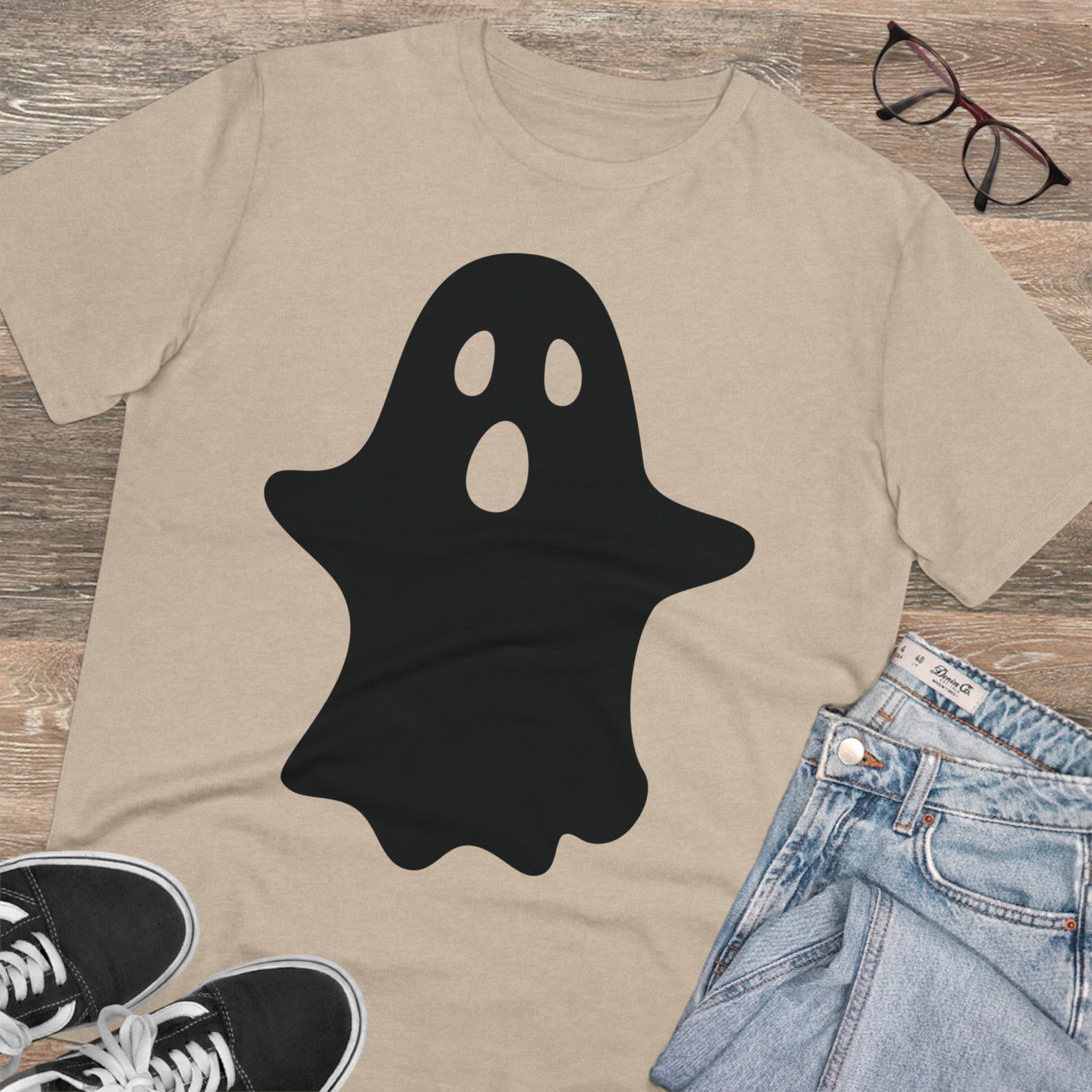 Ghost Halloween Organic T-shirt - Unisex-34