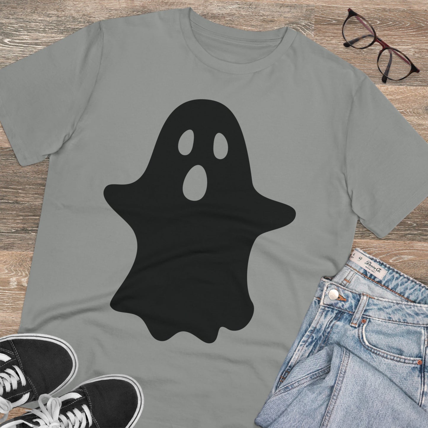 Ghost Halloween Organic T-shirt - Unisex-46