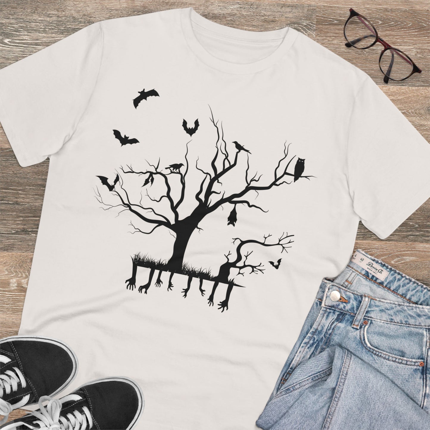 Halloween Branch Organic Creator T-shirt - Unisex-17