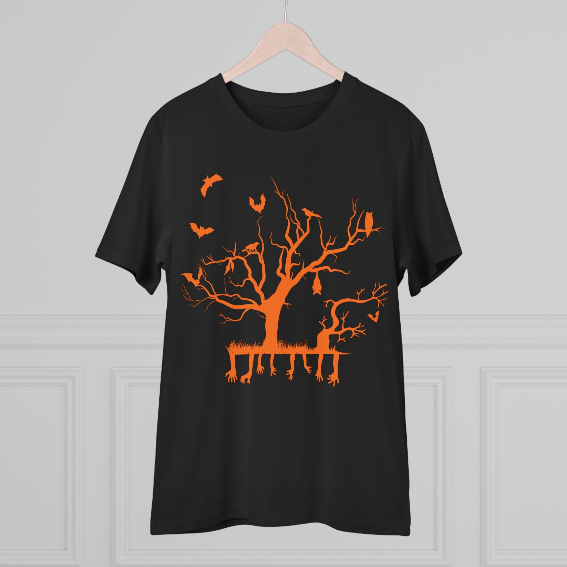 Halloween Branch Orange Organic Creator T-shirt - Unisex-3