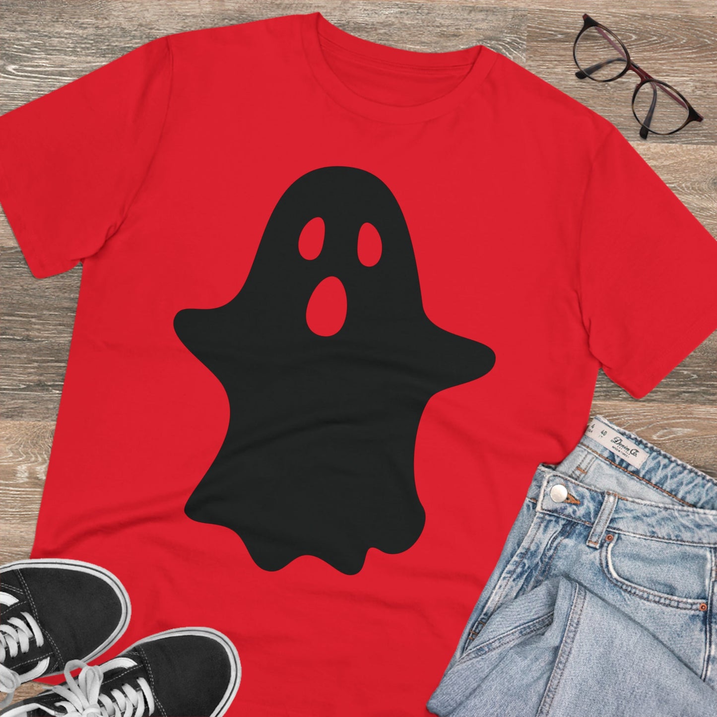Ghost Halloween Organic T-shirt - Unisex-2