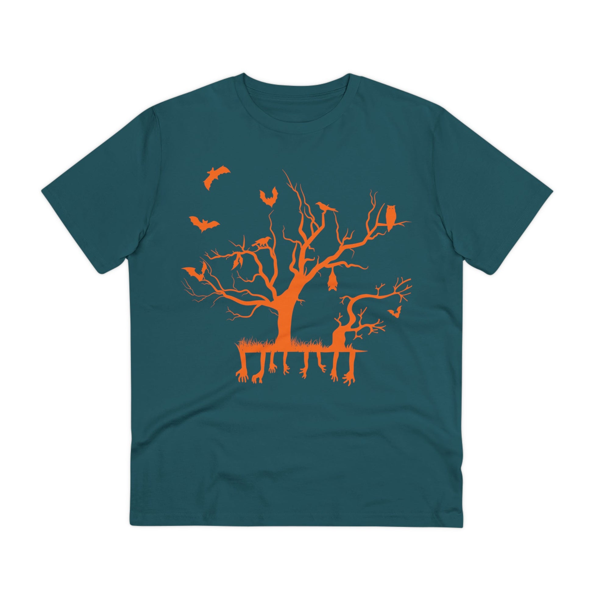 Halloween Branch Orange Organic Creator T-shirt - Unisex-24