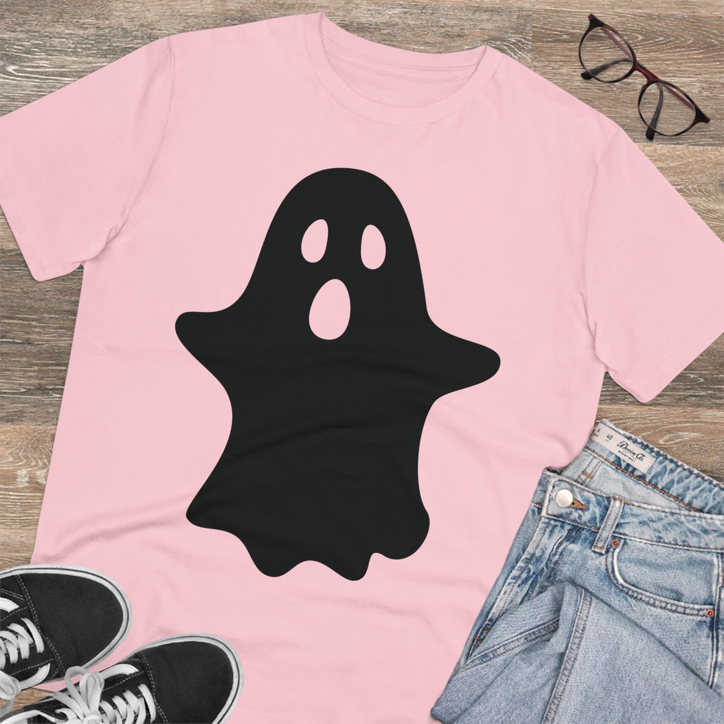 Ghost Halloween Organic T-shirt - Unisex-14