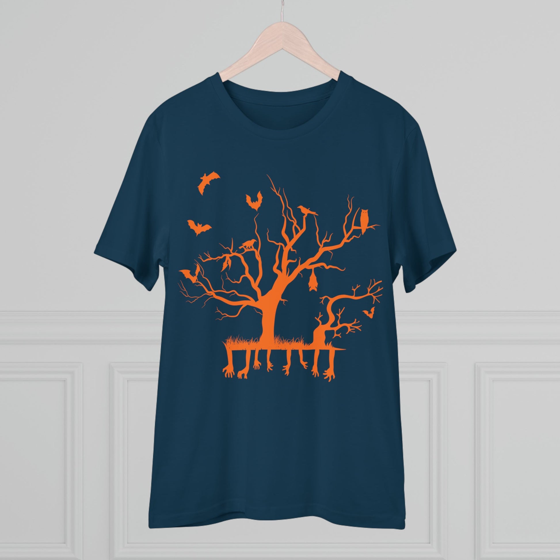 Halloween Branch Orange Organic Creator T-shirt - Unisex-7