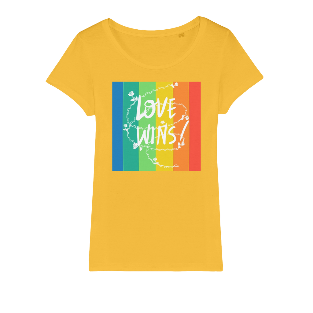 Love Wins Organic Jersey Womens T-Shirt-14