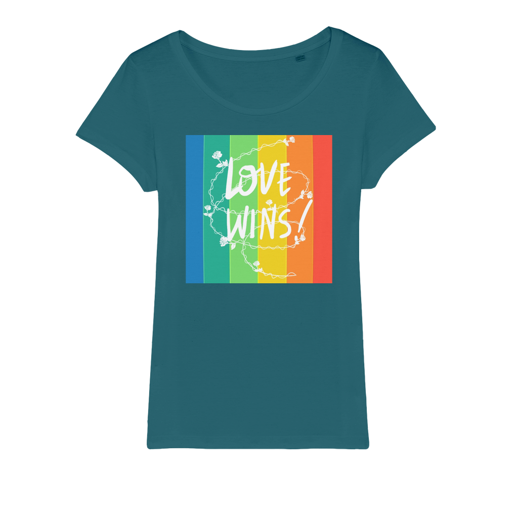 Love Wins Organic Jersey Womens T-Shirt-16