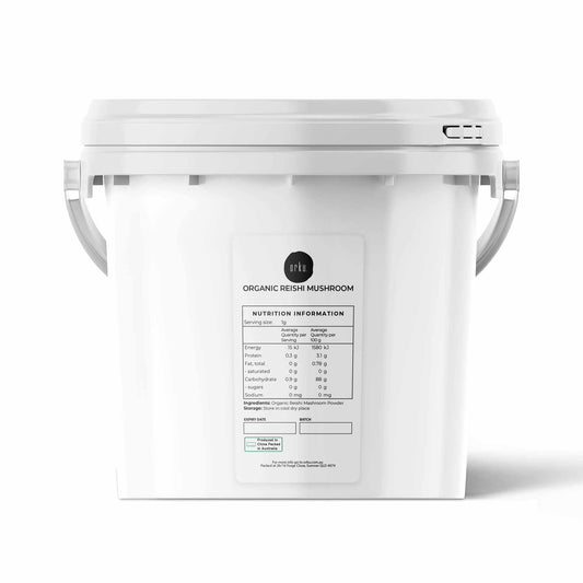 2Kg Organic Reishi Mushroom Powder Tub Bucket - Supplement Ganoderma Lingzhi-0