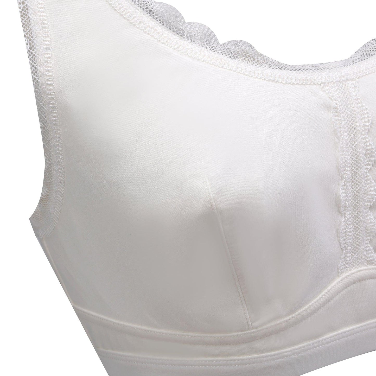 Georgia - Silk Back Support Full Coverage Wireless Organic Cotton Bra-17