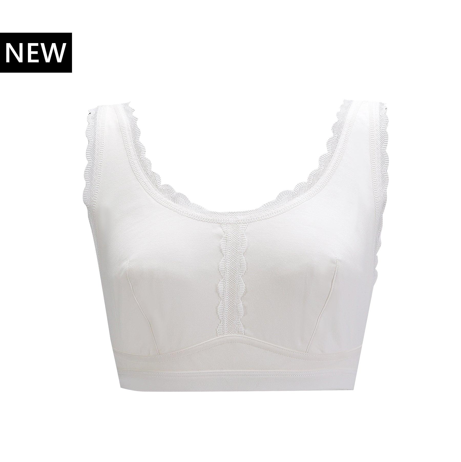 Georgia - Silk Back Support Full Coverage Wireless Organic Cotton Bra-14