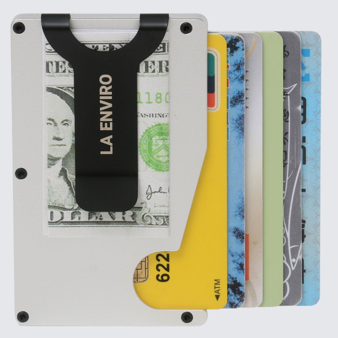 HUNTLY AirTag Wallet I Silver-1