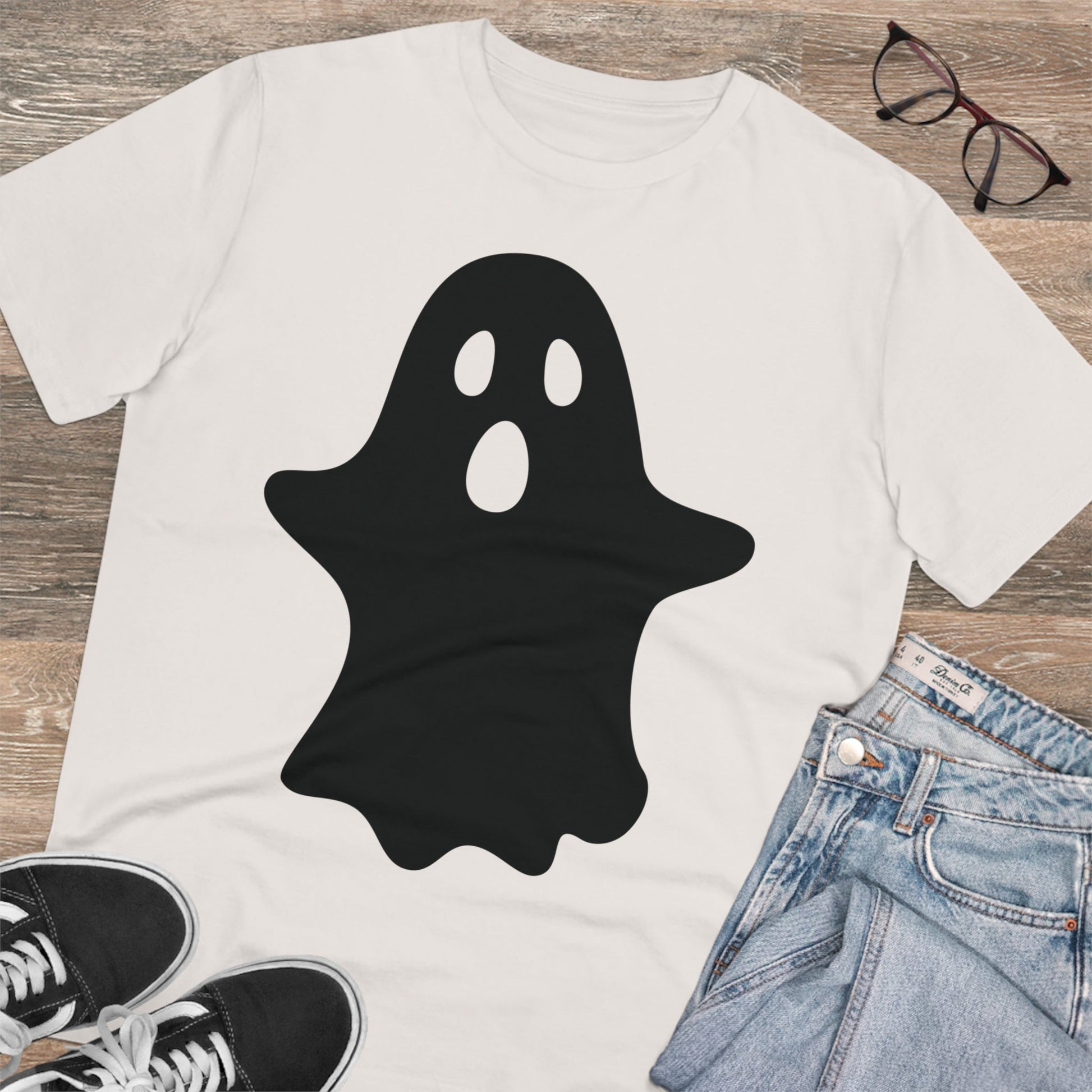 Ghost Halloween Organic T-shirt - Unisex-58