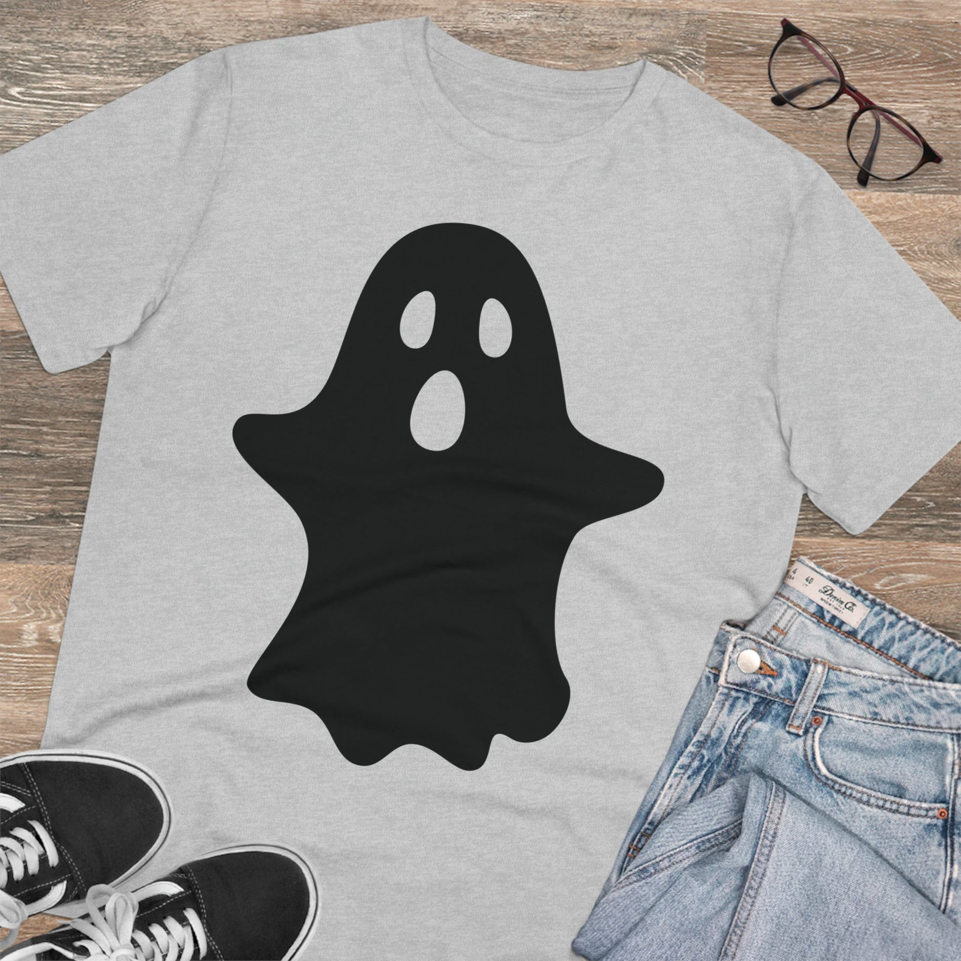Ghost Halloween Organic T-shirt - Unisex-6