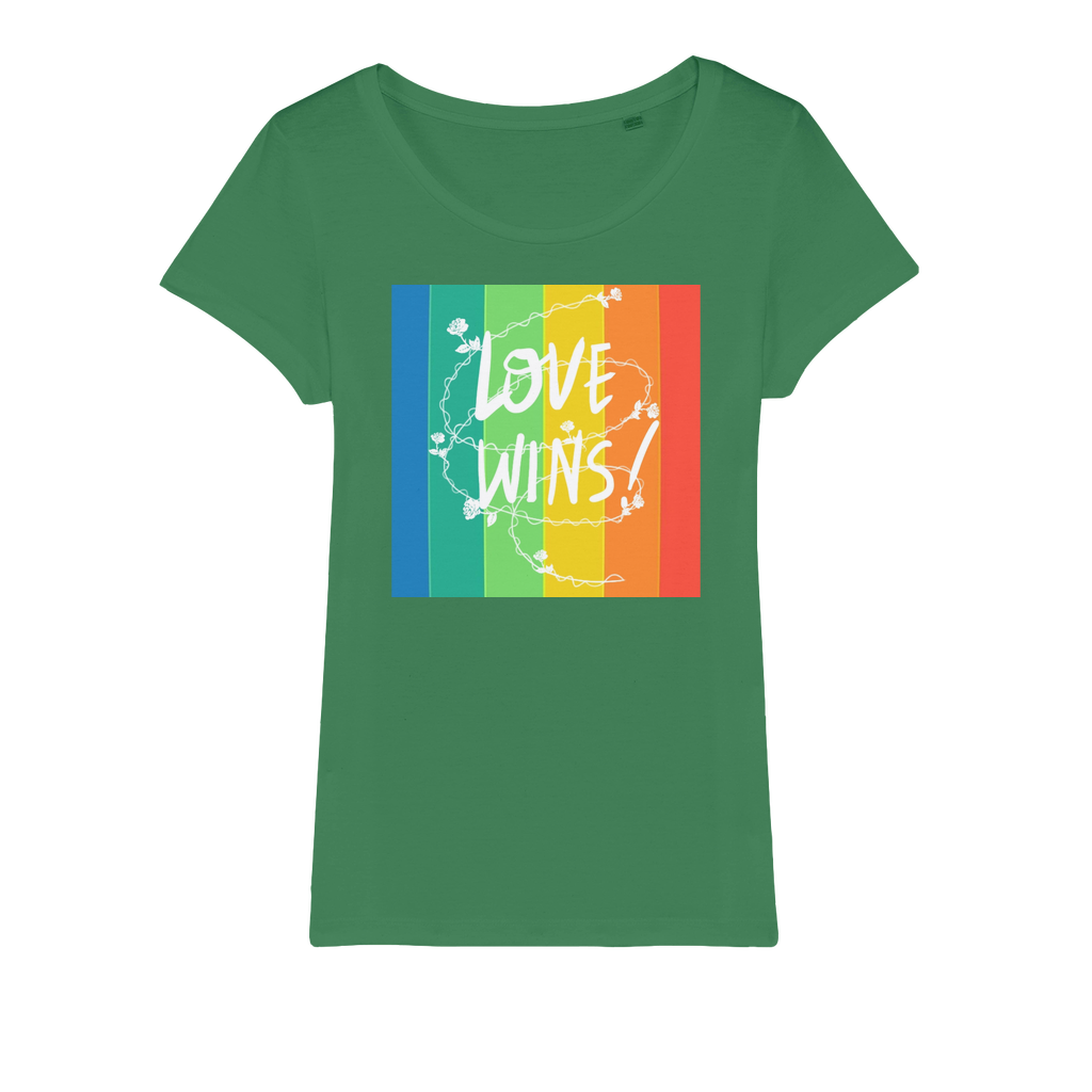 Love Wins Organic Jersey Womens T-Shirt-12
