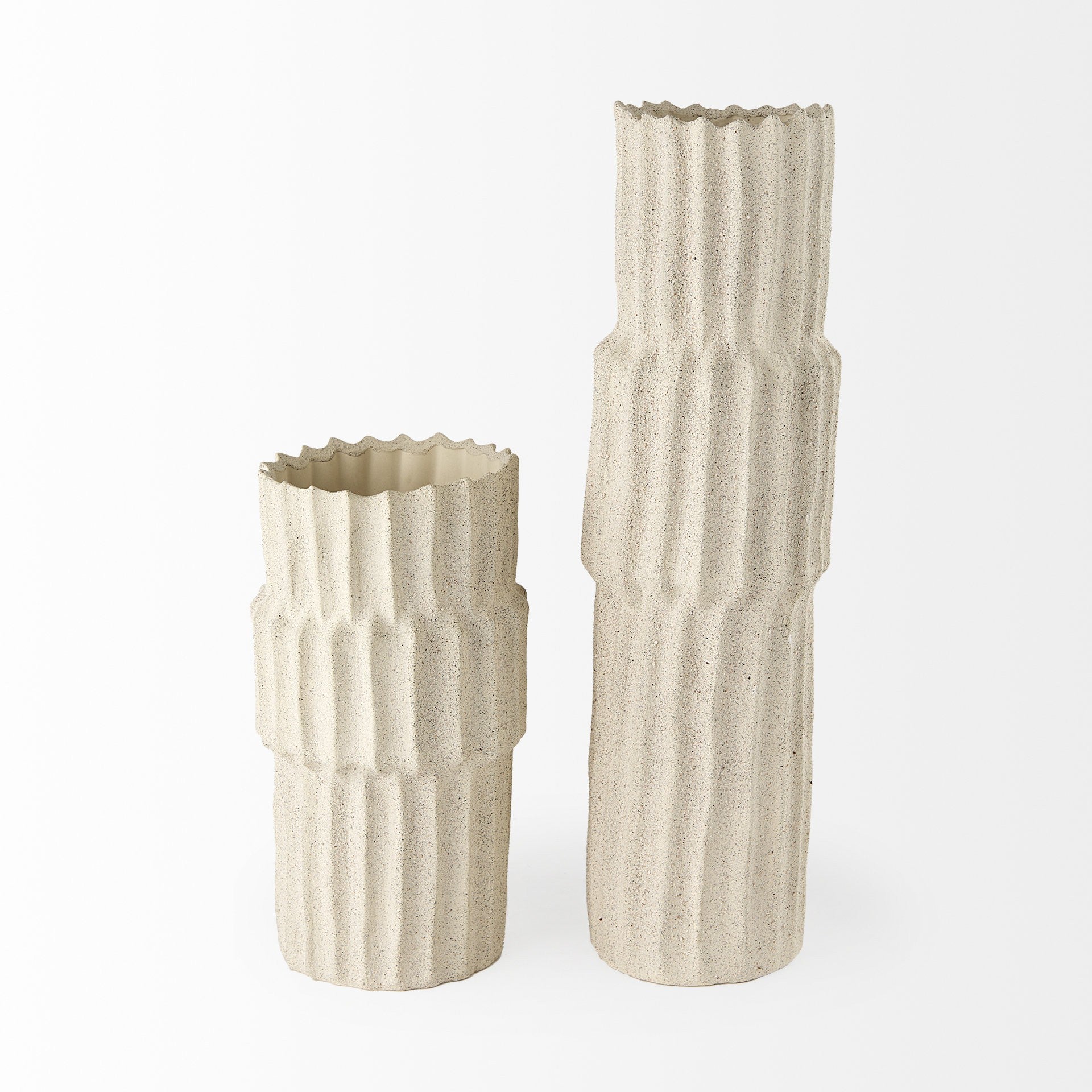 23" Jumbo Organic Textured Sand Vase-1