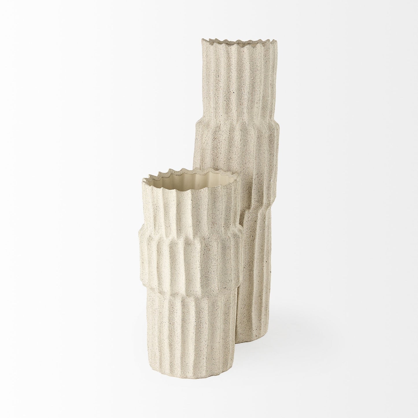 23" Jumbo Organic Textured Sand Vase-2