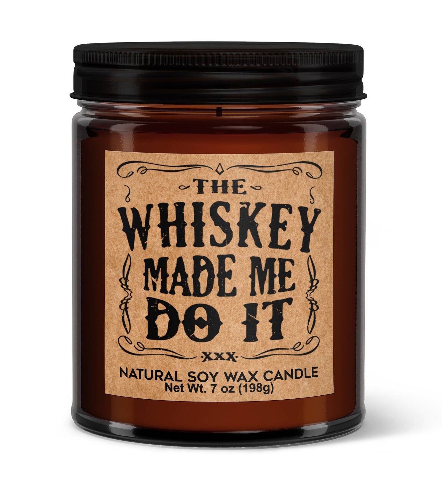 The Whiskey Made Me Do It Soy Candle - Votive Soy Candle-0