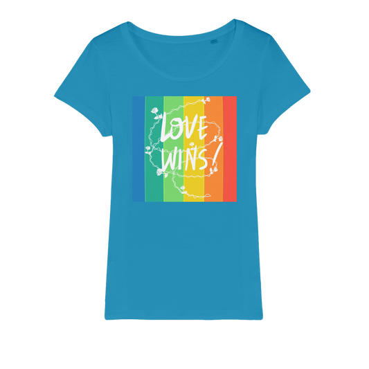 Love Wins Organic Jersey Womens T-Shirt-0