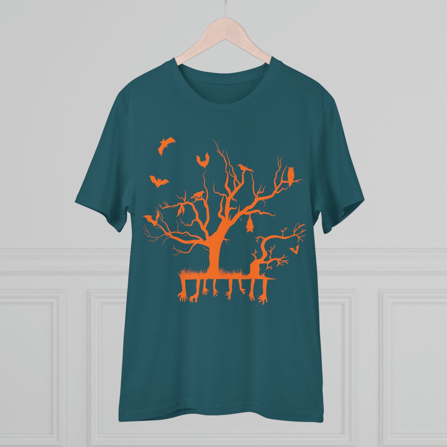Halloween Branch Orange Organic Creator T-shirt - Unisex-27