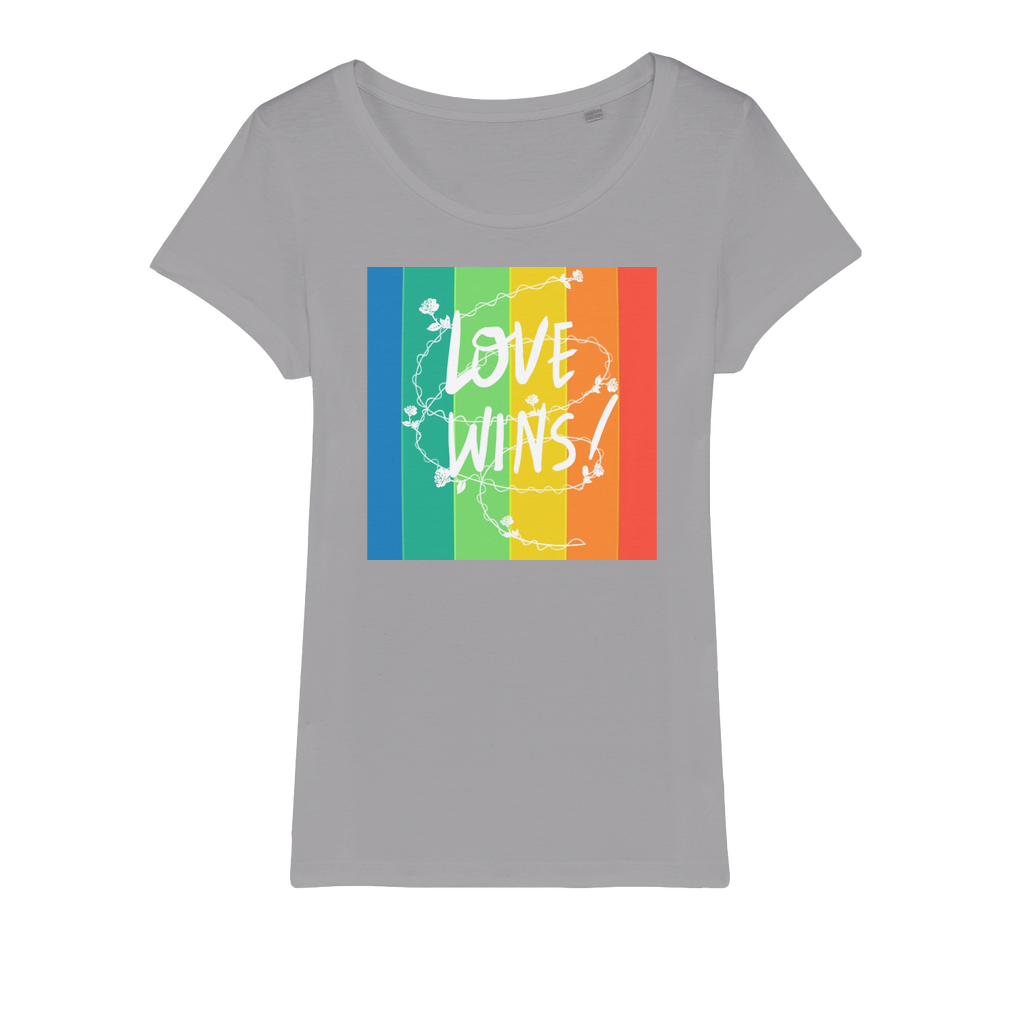 Love Wins Organic Jersey Womens T-Shirt-10