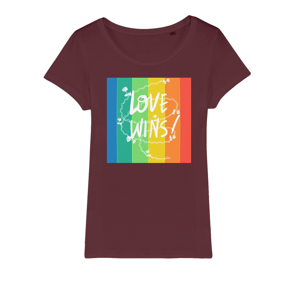 Love Wins Organic Jersey Womens T-Shirt-2