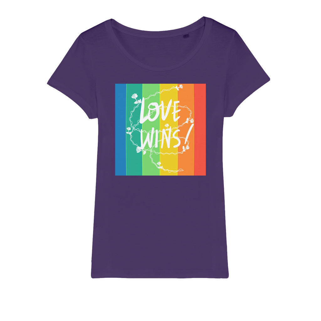 Love Wins Organic Jersey Womens T-Shirt-15