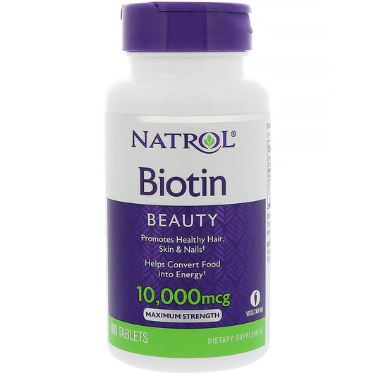 Natrol Max Strengt Biotin, 10000mg (100 TAB)-0