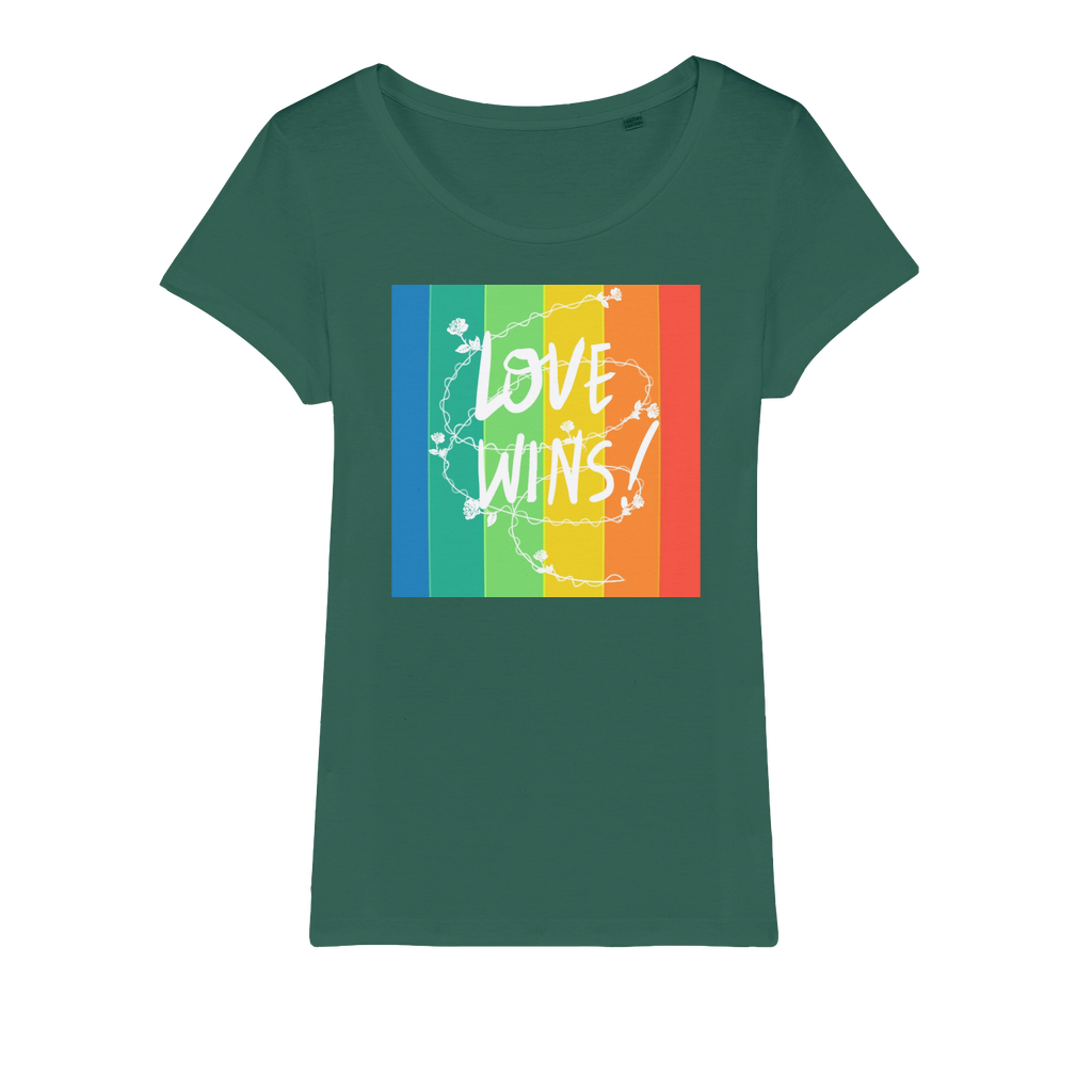Love Wins Organic Jersey Womens T-Shirt-5