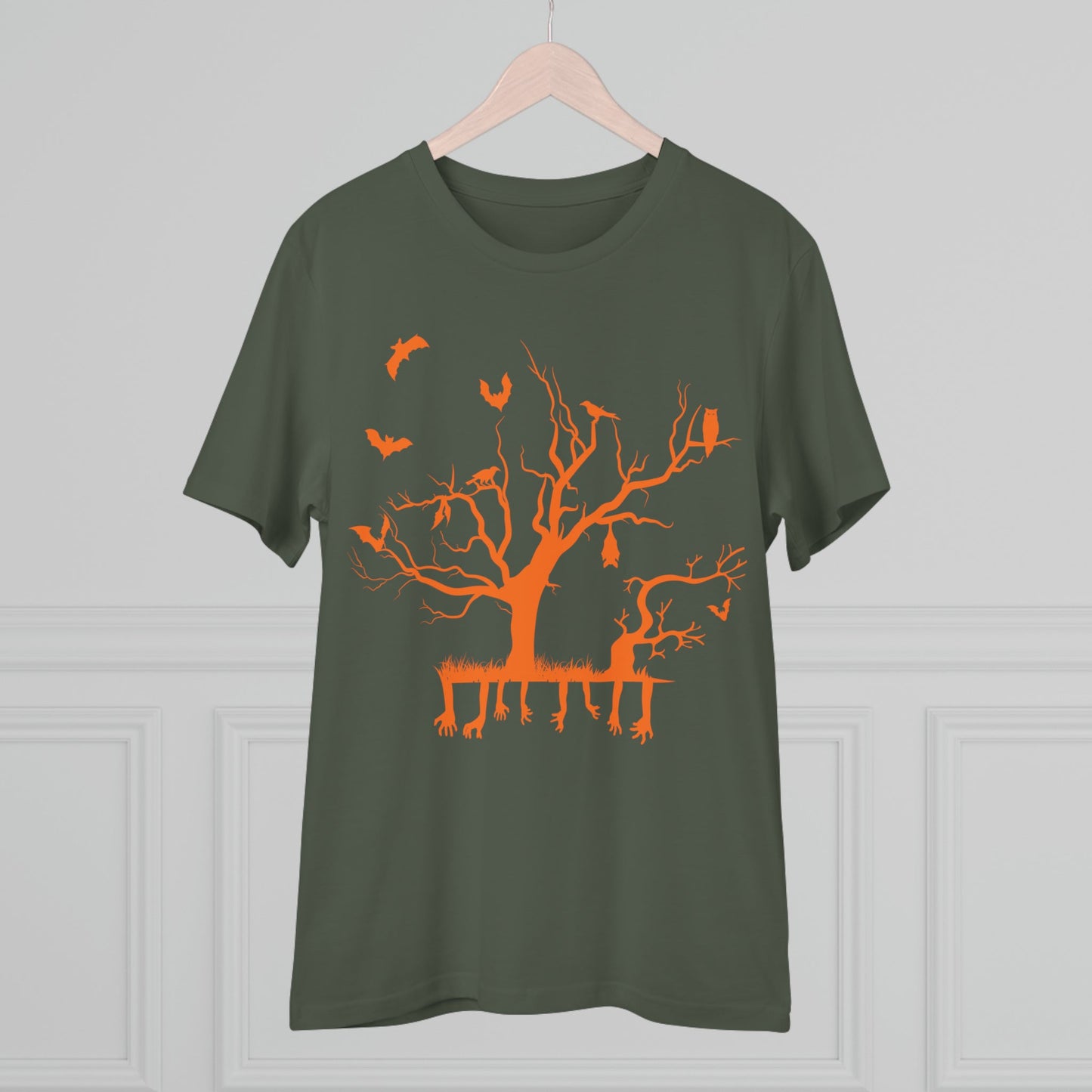 Halloween Branch Orange Organic Creator T-shirt - Unisex-23