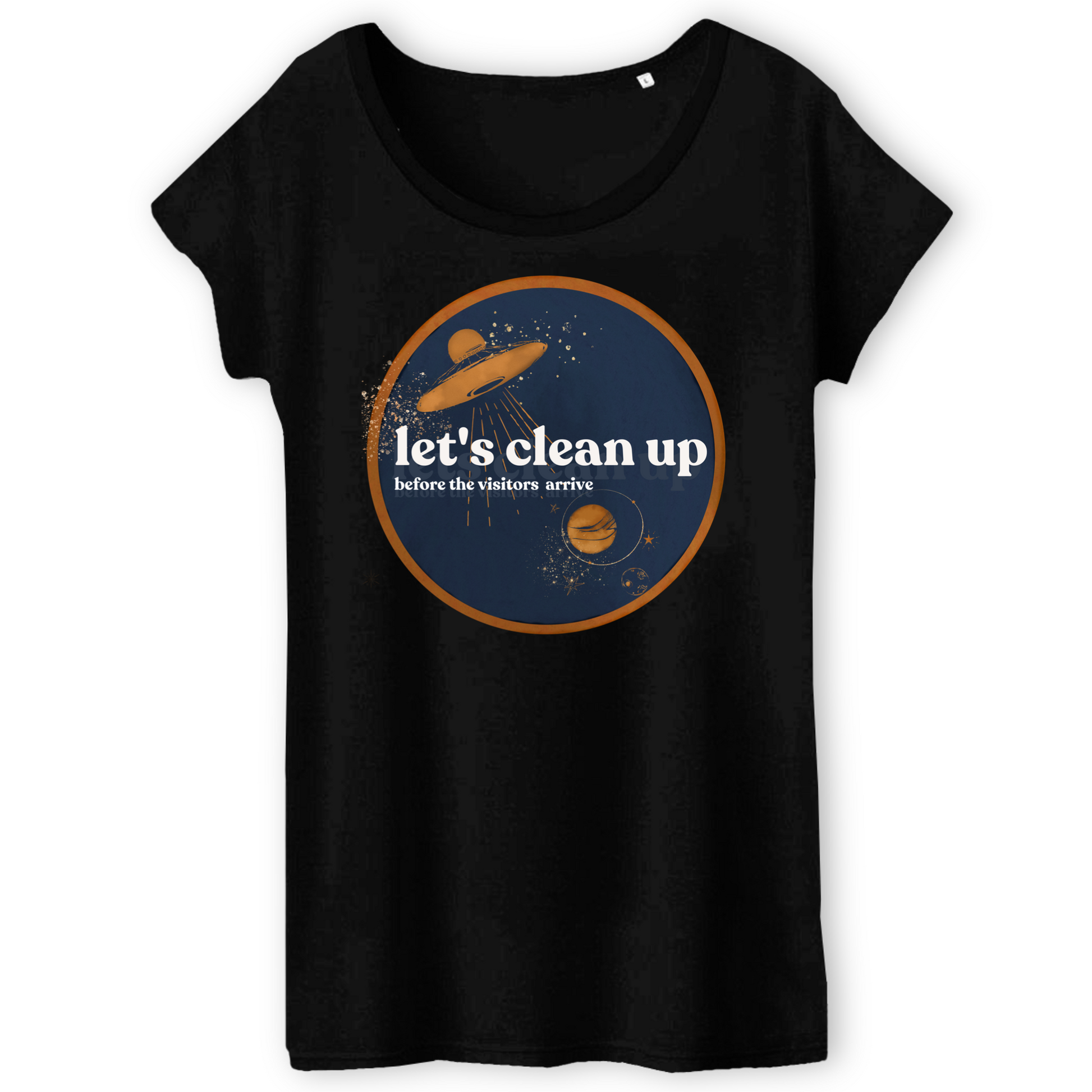 Let's Clean Up Circle Women's Organic Cotton Tee-3