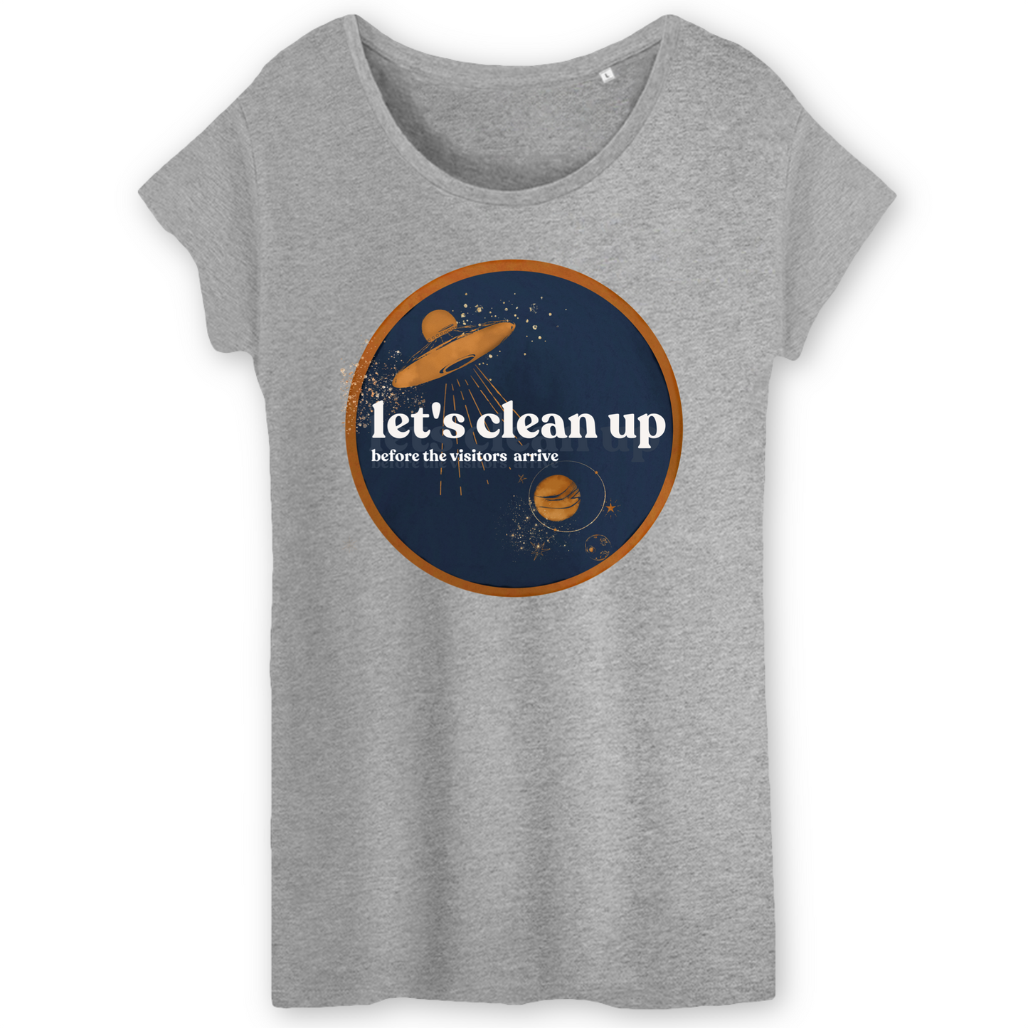 Let's Clean Up Circle Women's Organic Cotton Tee-4
