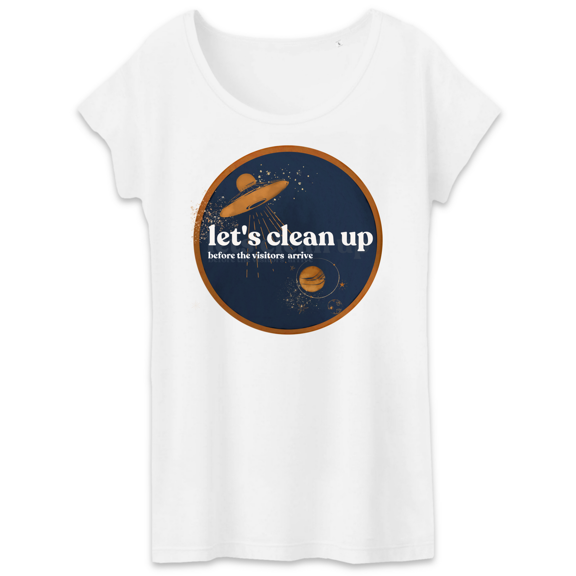 Let's Clean Up Circle Women's Organic Cotton Tee-2