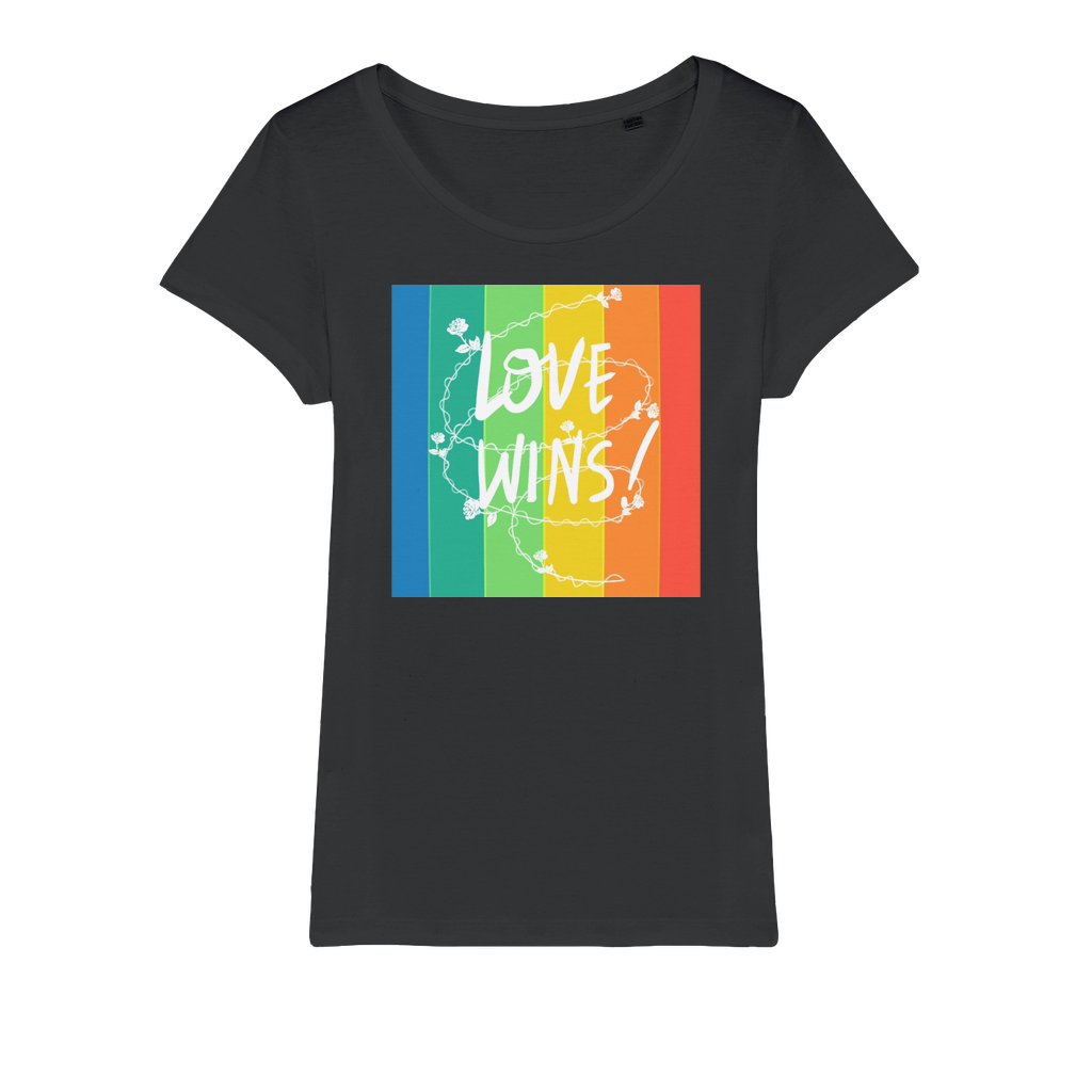 Love Wins Organic Jersey Womens T-Shirt-1