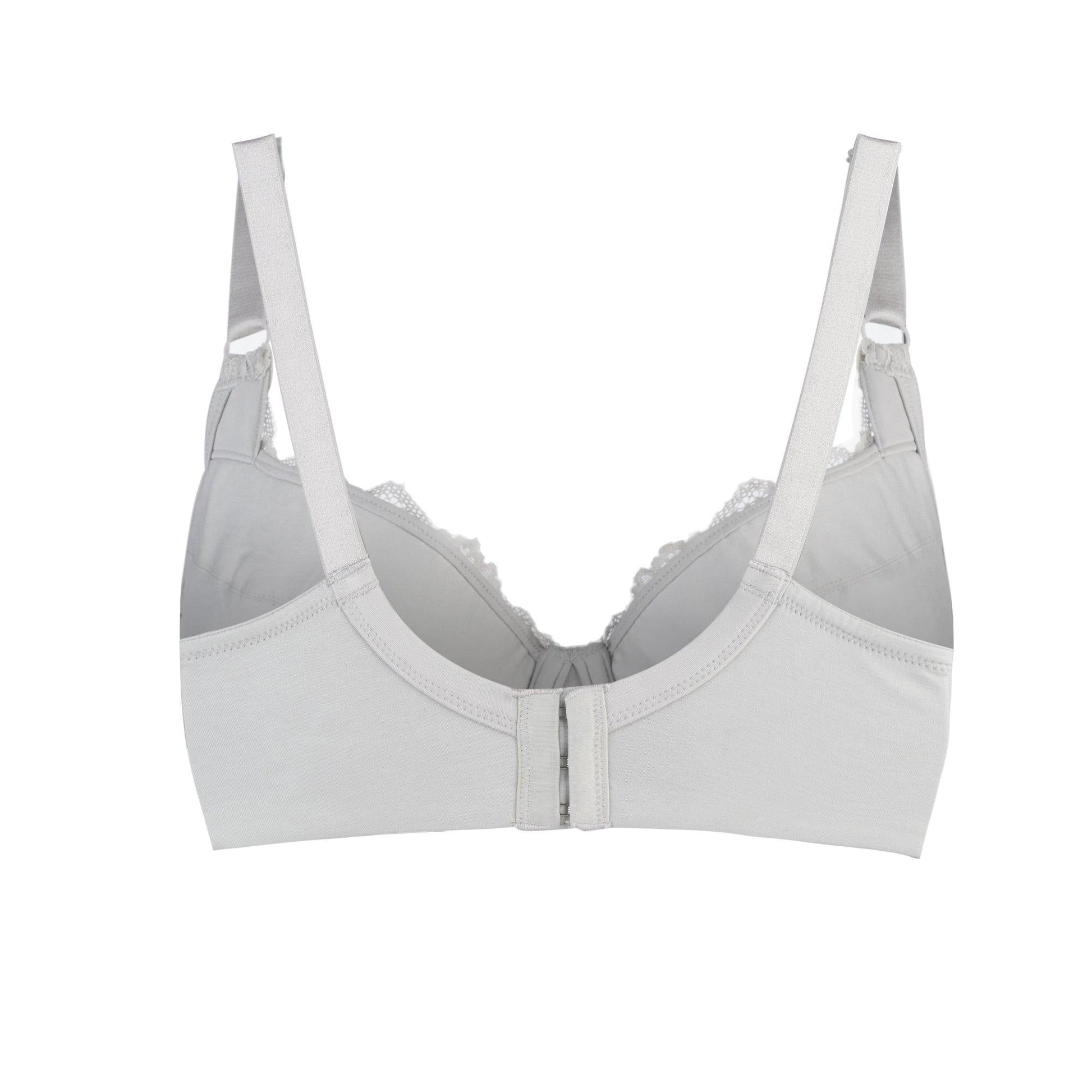 Mercury - Lace Silk & Organic Cotton Plunge Bra-6