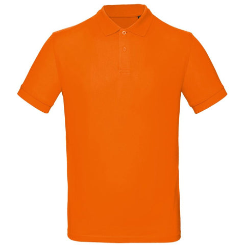 B&C Men's Inspire Organic Polo - Orange-0