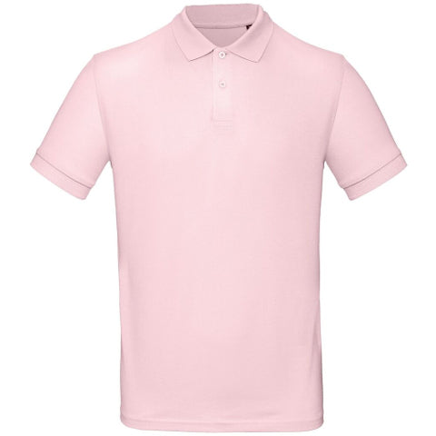 B&C Men's Inspire Organic Polo - Orchid Pink-0