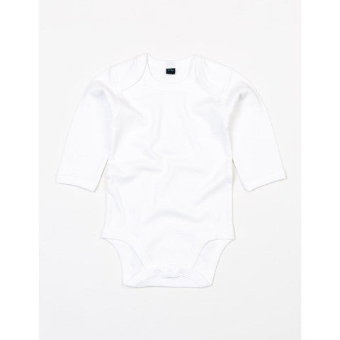 Babybugz Organic Long Sleeve Bodysuit - White-0