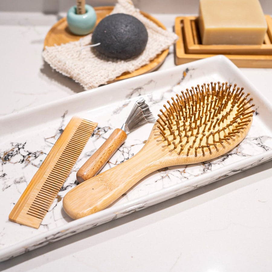 All-in-one Bamboo Hair Brush Set-1