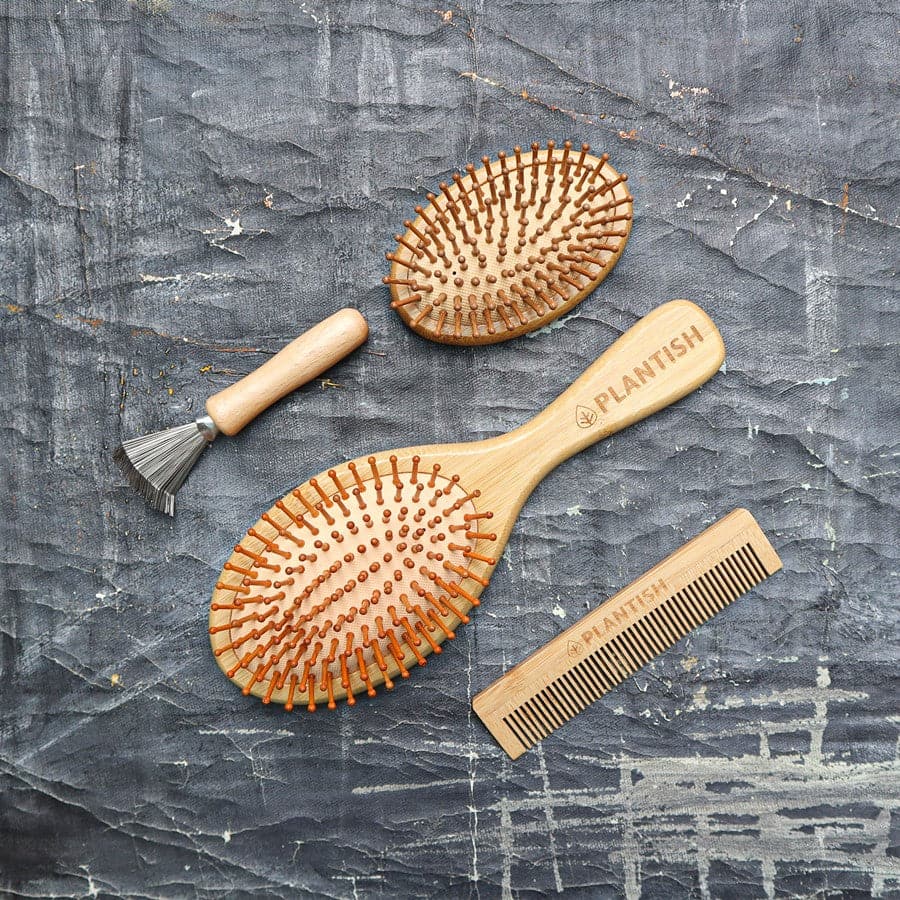 All-in-one Bamboo Hair Brush Set-8