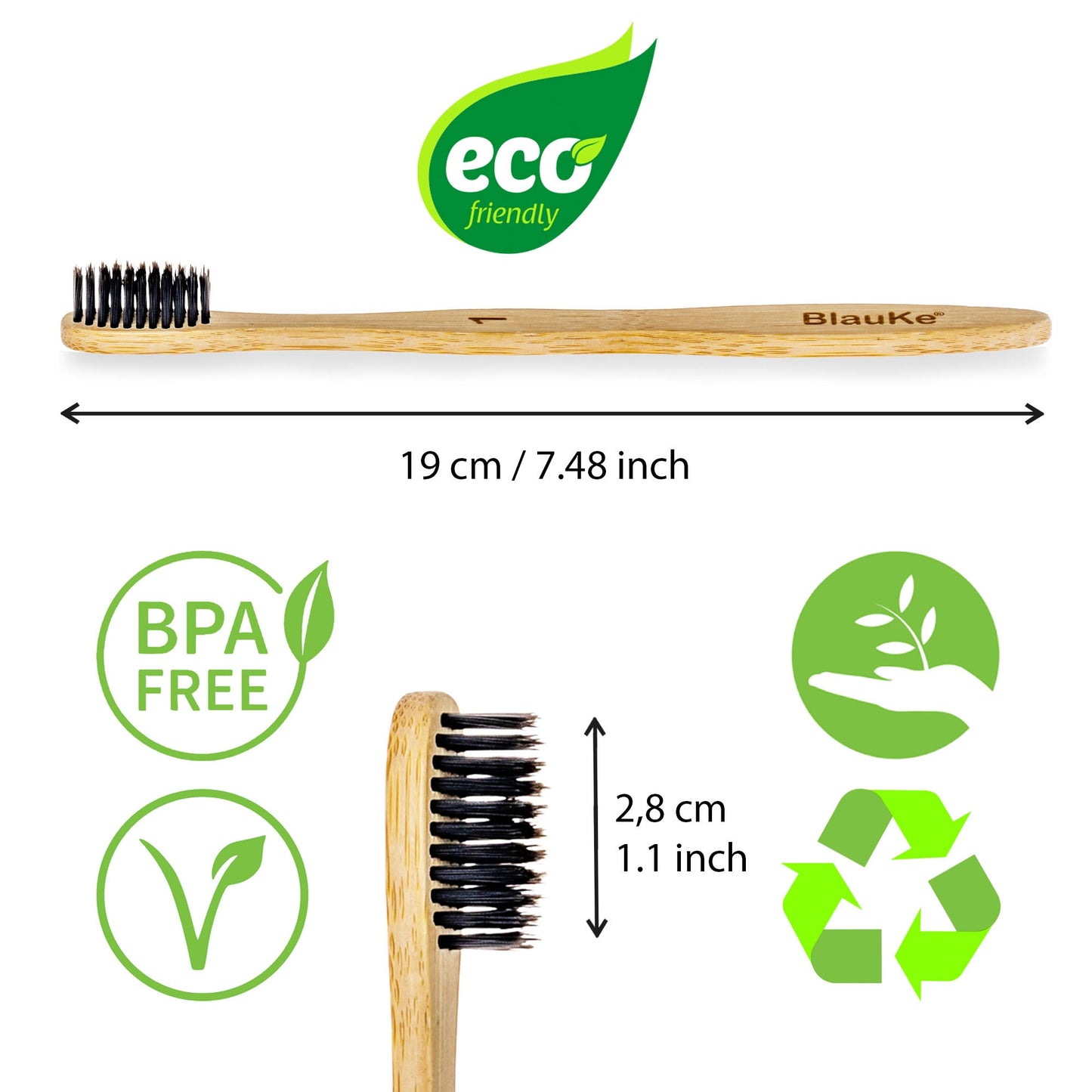 Bamboo Toothbrush Set 4-Pack - Bamboo Toothbrushes with Soft Bristles for Adults - Eco-Friendly, Biodegradable, Natural Wooden Toothbrushes-2