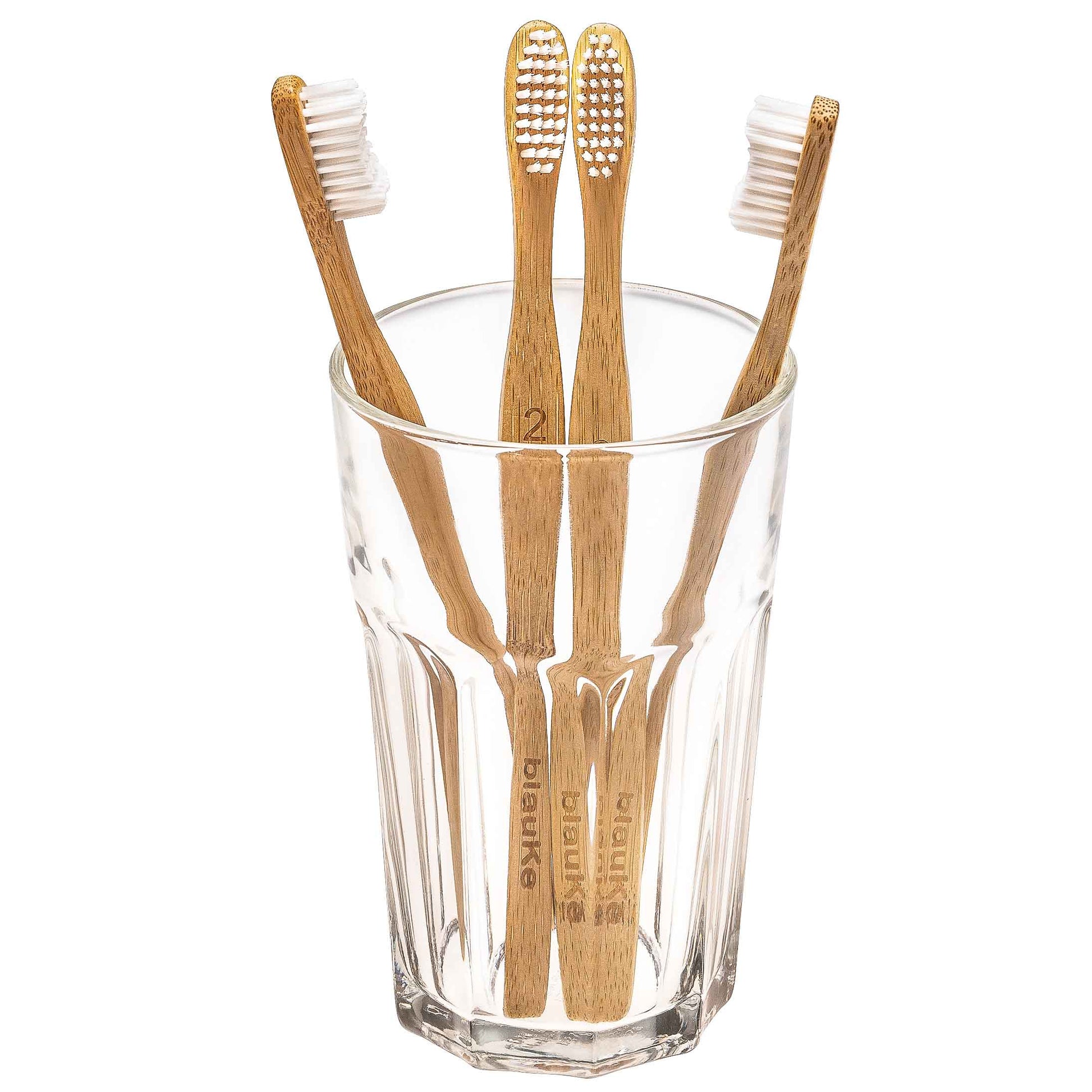 Bamboo Toothbrush Set 4-Pack - Bamboo Toothbrushes with Medium Bristles for Adults - Eco-Friendly, Biodegradable, Natural Wooden Toothbrushes-8