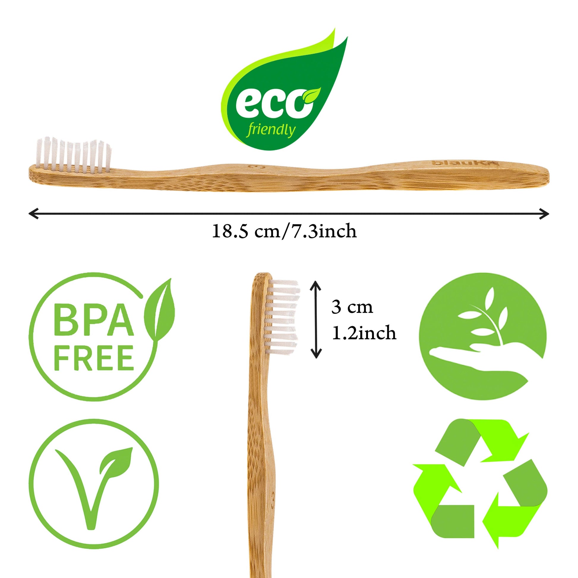 Bamboo Toothbrush Set 4-Pack - Bamboo Toothbrushes with Medium Bristles for Adults - Eco-Friendly, Biodegradable, Natural Wooden Toothbrushes-2