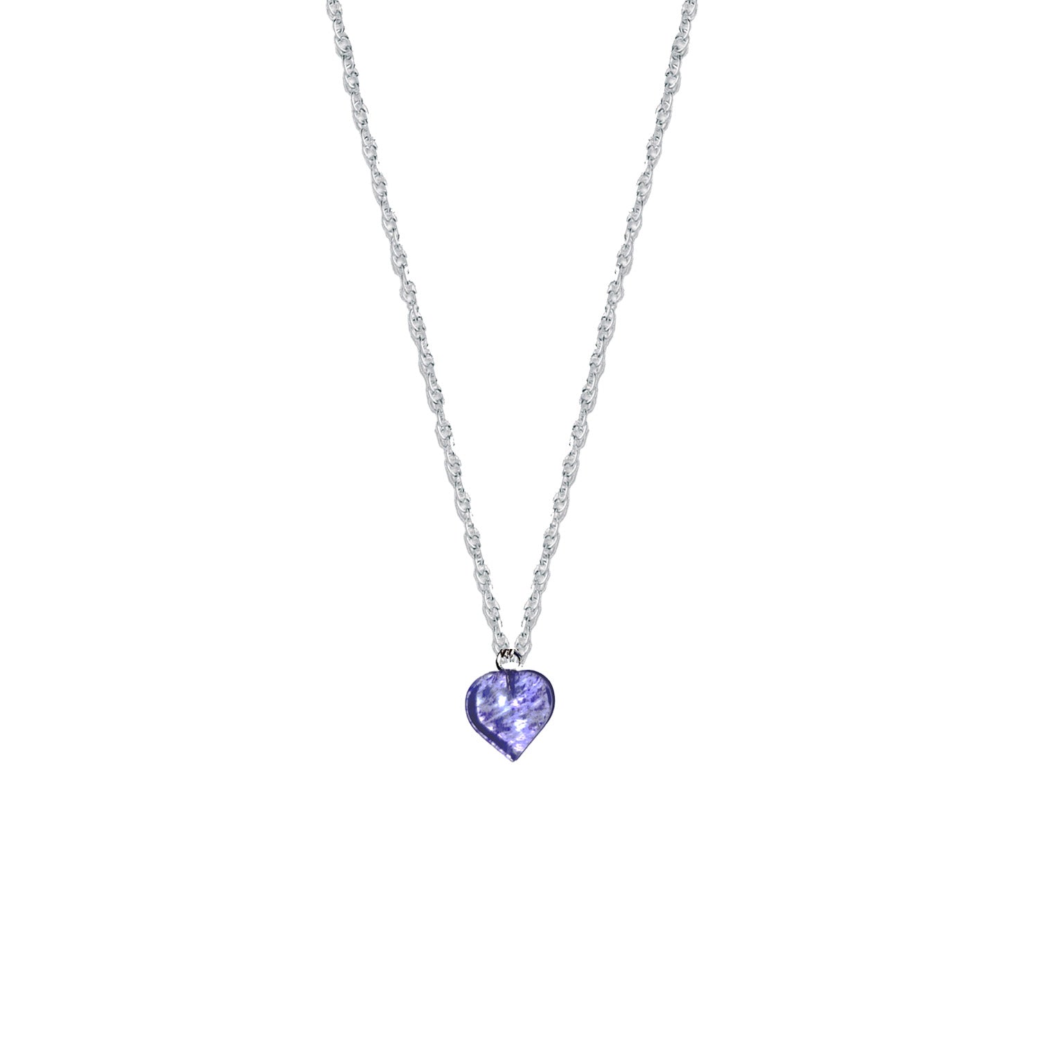 Blue Quartz Necklace, Blueberry Quartz Gemstone, Gemstone Pendant Necklace on 925 Sterling Silver-0