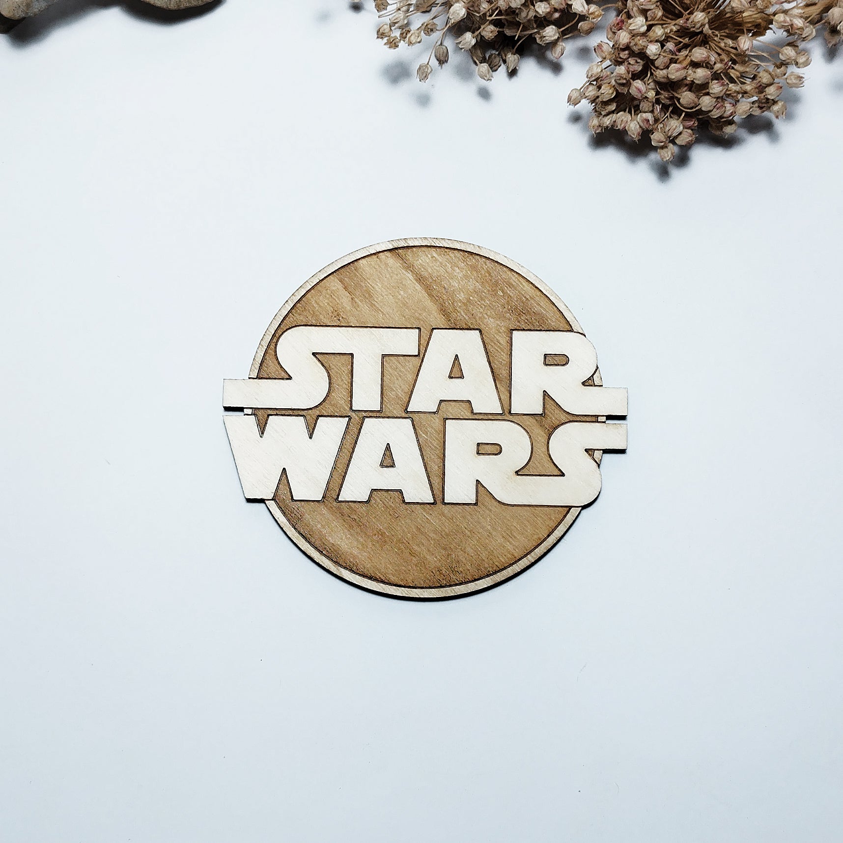 Set of 8 Star Wars Wooden Coasters - Handmade Gift - Housewarming - Wood Kitchenware-2