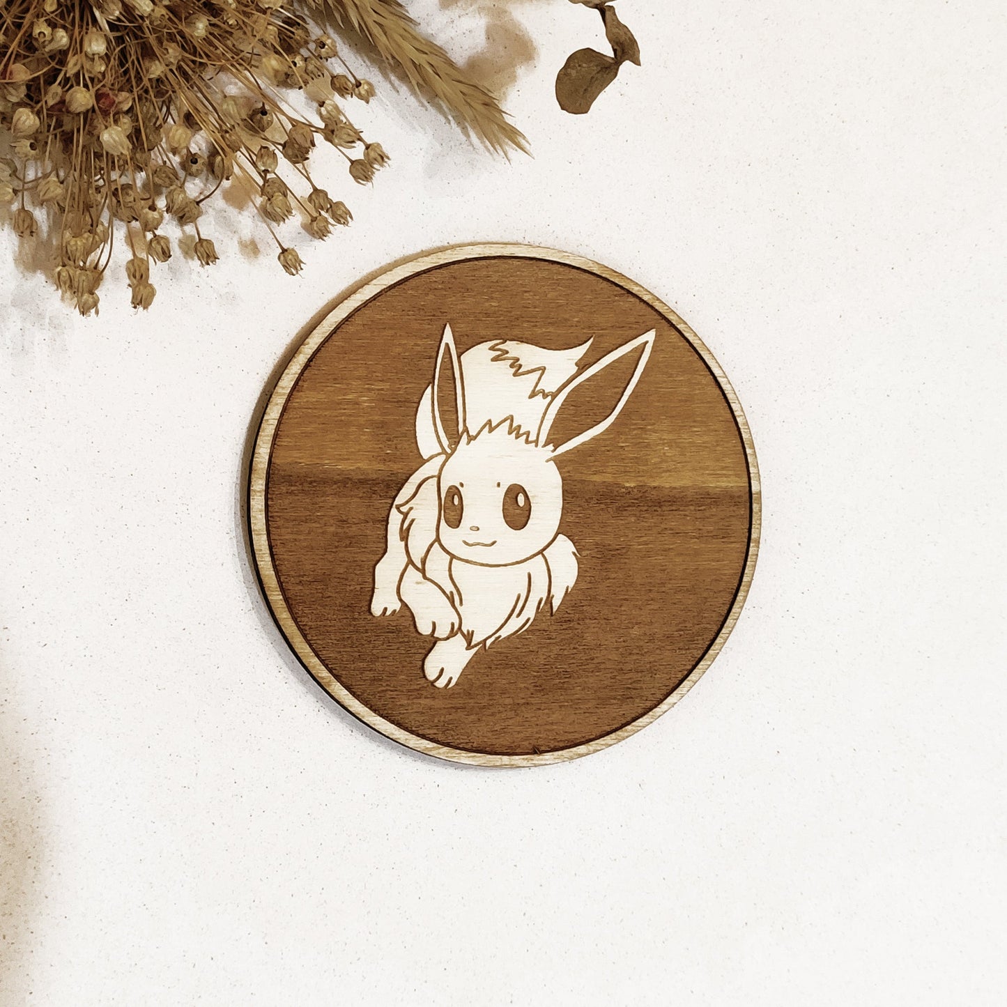 Set of 6 Pokemon Wooden Coasters - Handmade Gift - Housewarming - Wood Kitchenware-6