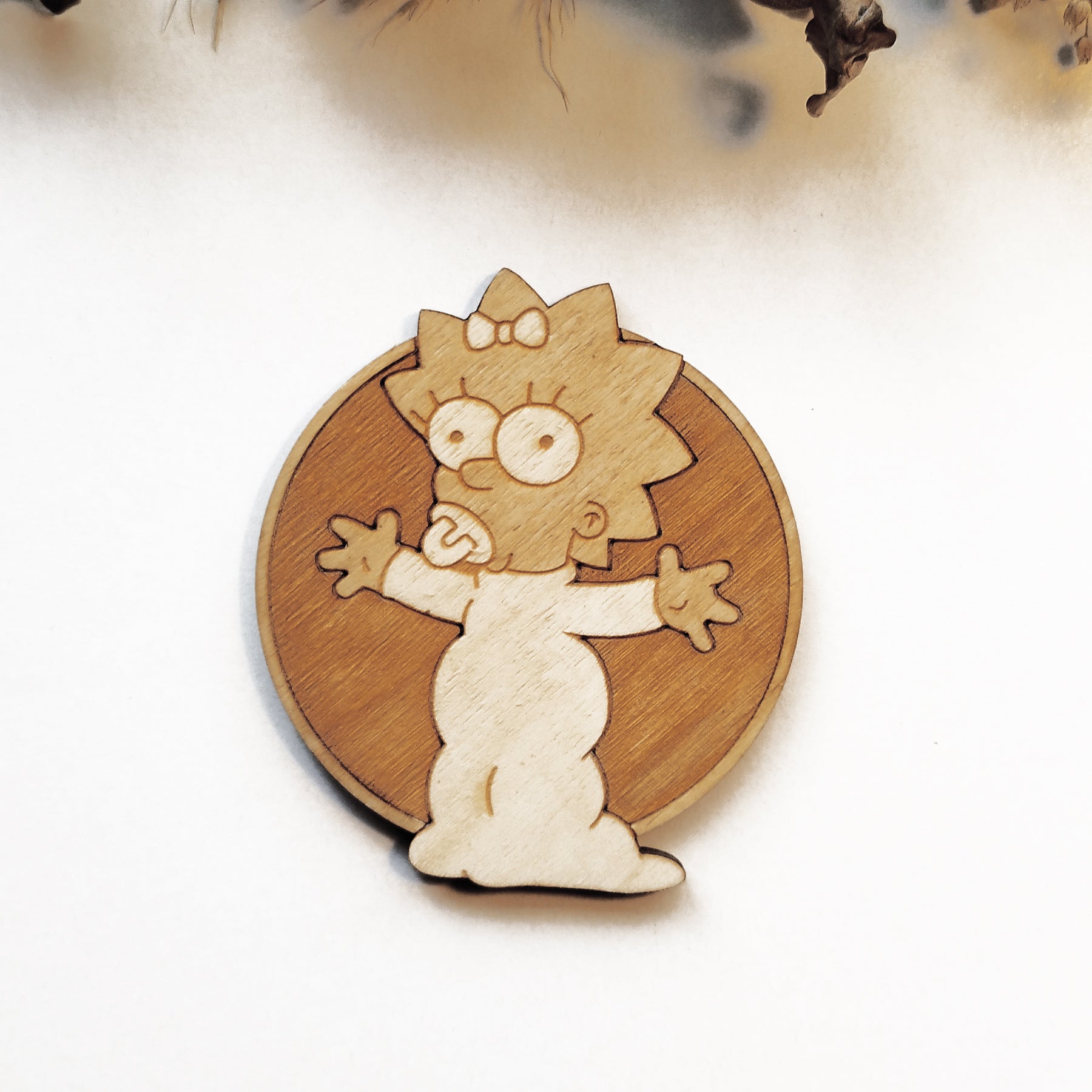 Set of 6 The Simpsons Wooden Coasters - Handmade Gift - Housewarming - Wood Kitchenware-4