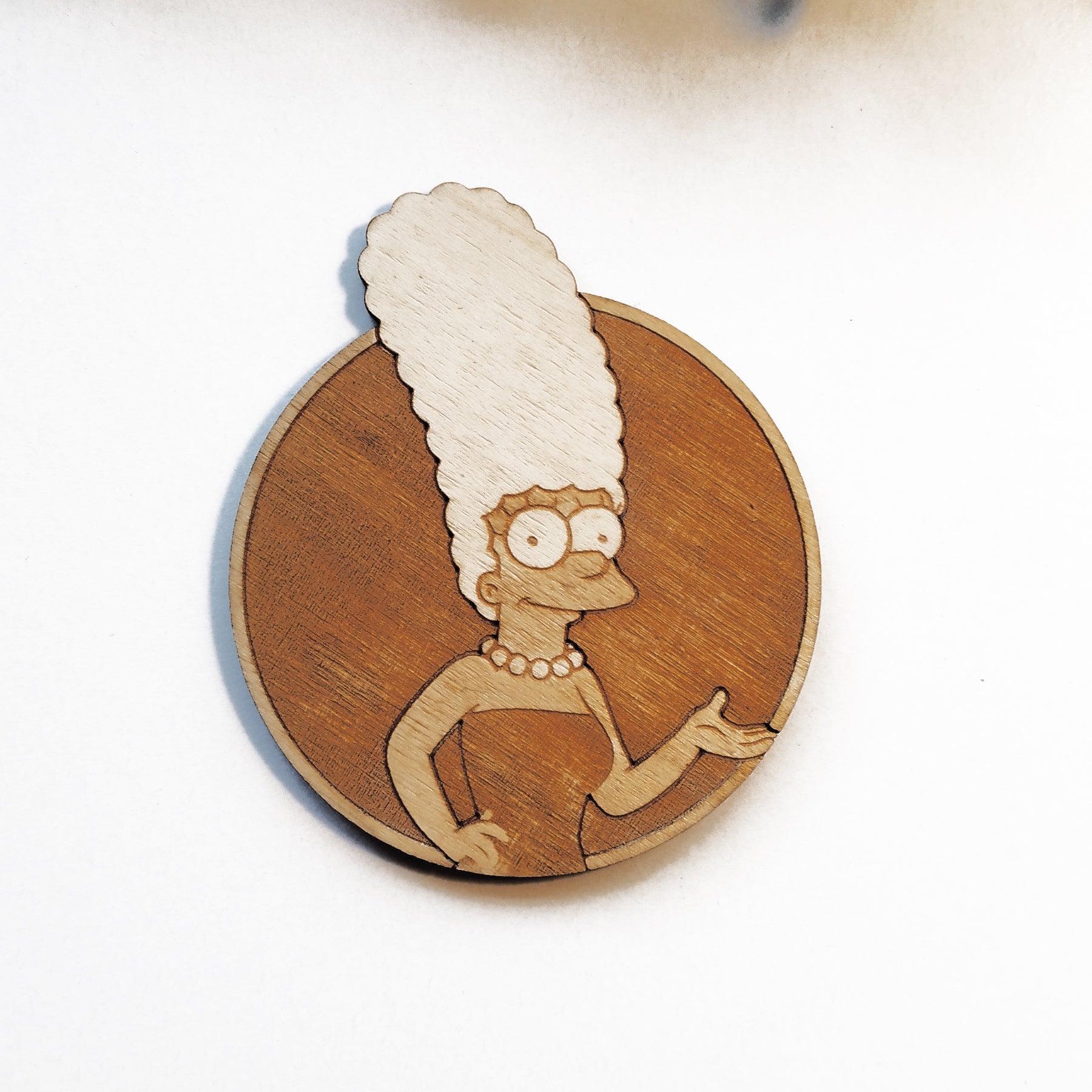 Set of 6 The Simpsons Wooden Coasters - Handmade Gift - Housewarming - Wood Kitchenware-6